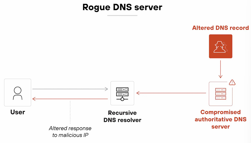 Rogue DNS Server Diagram