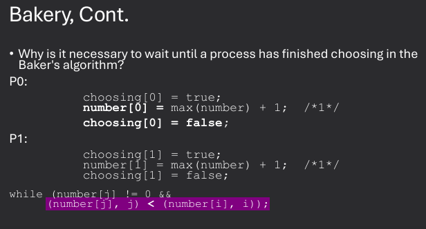 Lamport's Bakery Algorithm
