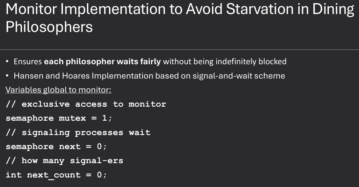 Dining Philosophers Using Monitors